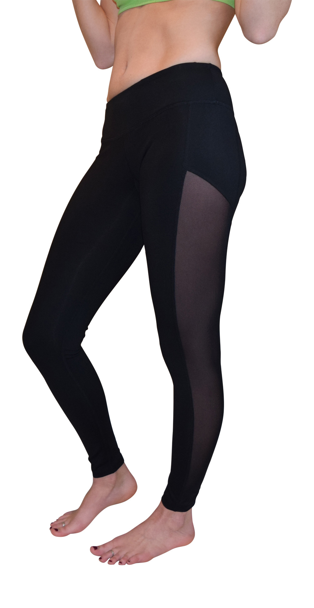 yoga pant mesh Leggings/Yoga Workout Women's Pants Panel Mesh